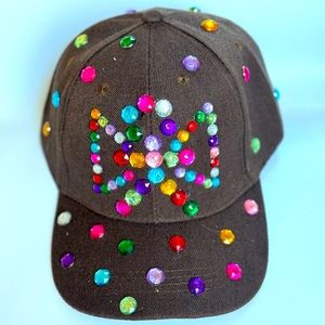 Hand made shimmer strass stones Cap NEW